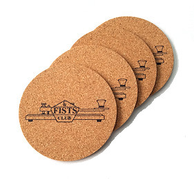 FISTS Key Logo Coasters